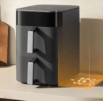 Fritez elektrike Xiaomi me dy kosha vertikale dhe dizajn qe kursen hapesire