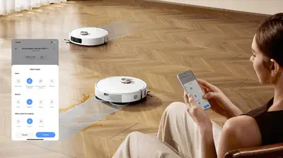 Robot fshese Xiaomi S40 Pro me mop rrotullues per dysheme