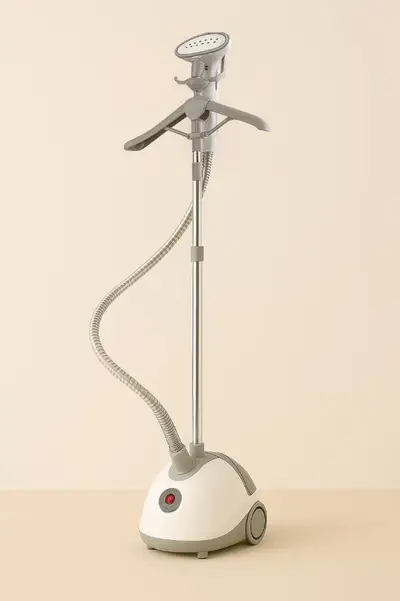 Hekur me avull per rroba me kontroll te avullit 3 nivele dhe 38g/min per materiale te ndryshme