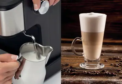 Aparat per kafe Gorenje me shkumues qumeshti me presion te rregullueshem per krijim shkume kremoze dhe kapuccino te pasur