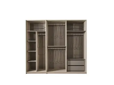 Garderobe e madhe me pasqyre me 6 dyer per dhome gjumi | 75Mall