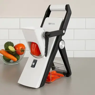 Prerese multifunksionale per fruta dhe perime me leve presioni per prerje te shpejte ne kuzhine