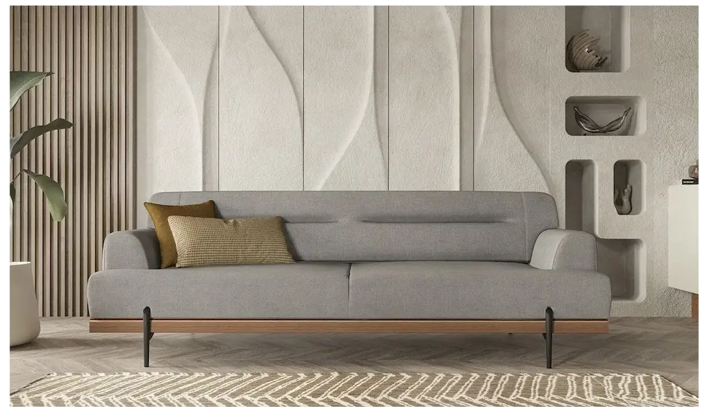 Linen Divan - Grey/Fulya