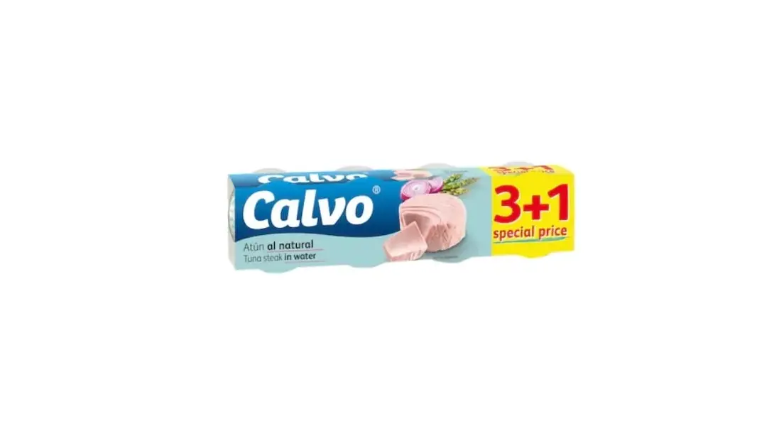 Tuna ne vaj bimor 4x80g (3+1) Calvo/P20