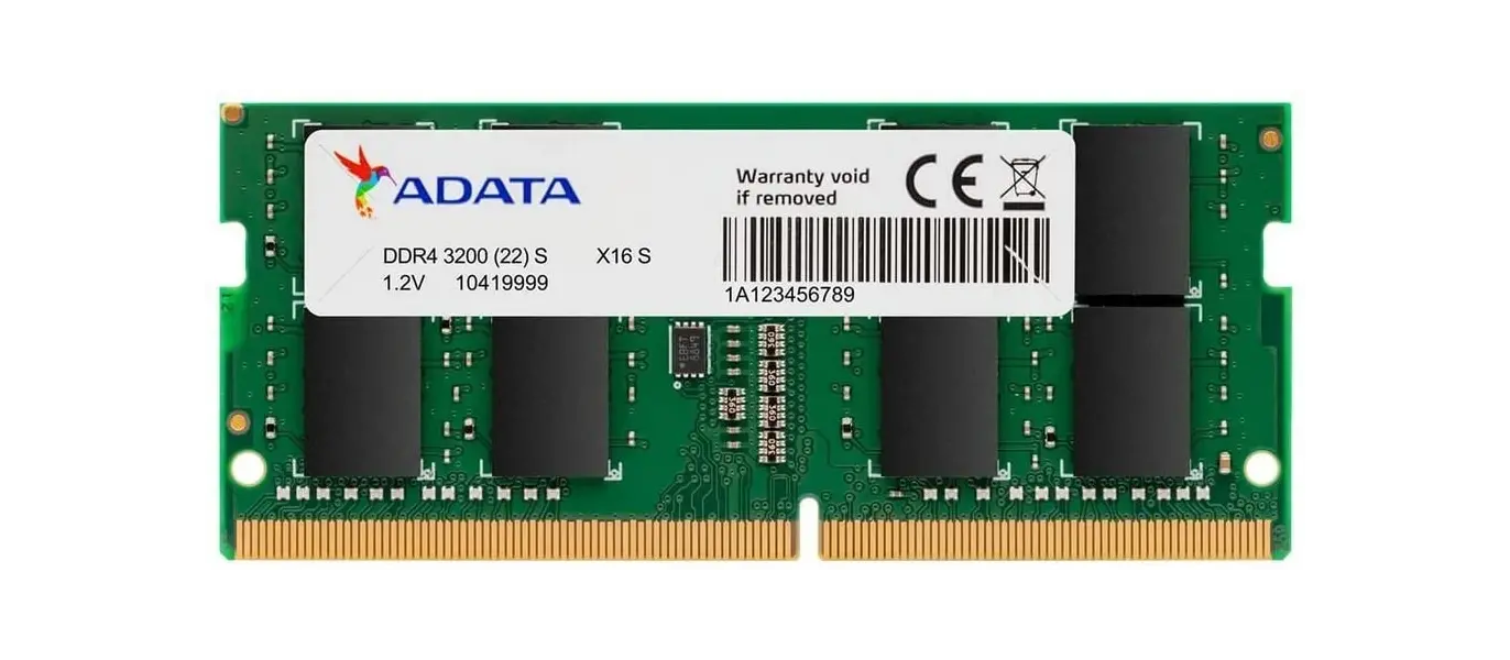 RAM PER LAPTOP A-DATA SODIMM DDR4 8GB 3200Mhz AD4S32008G22-SGN