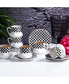 Filxhana set porcelani 6c, Ngjyra: Zezë