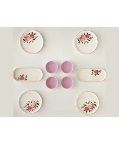 Pjata mengjesi set  10c ROSE-24/PRT-1924, Ngjyra: Kuqe mbyllur