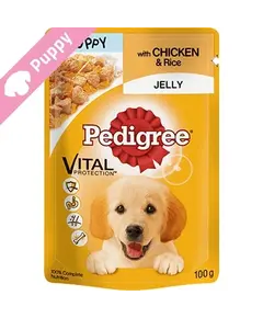 PEDIGREE Junior CIJ POUCH Pule me Oriz 100g/P24