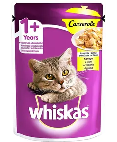 WHISKAS Casserole CIJ POUCH Pule 85g/P28