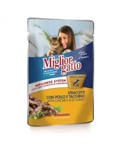 Ushqim mace Pollo Tacchino Kese 100g/P24