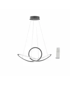 LDP01-05 Lambario-53W-2800K-5500K-4700LM-Remote control-dimmable-black-led-pendant lighiting fixture