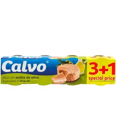 Tuna copëza ne vaj ulliri 4x80g (3+1)/P20