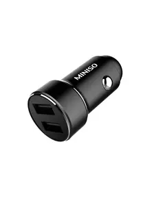 Karikues metalik per veture 5V 2.4A  Double USB Ports Model: C08(Black), Ngjyra: Zezë