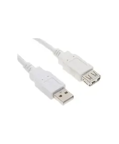 Kabëll FAST ASIA  USB A - USB AM/F 3m  USB White"