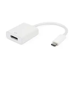 AdapterE-GREEN  USB 3.1 type C (M) - Display Port (F) White