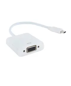 Adapter E-GREEN  USB 3.1 tip C (M) - VGA (F) White