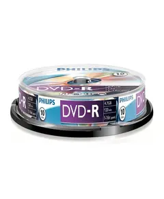 DVD-R  PHILIPS  4.7GB 16 X SPINDLE 10 SSD