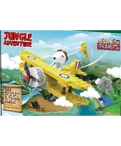 Lodër - Snoopy Jungle Adventure Building Blocks A(Airplane, 275 copë)