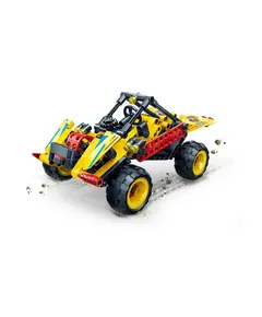 Lodër - Race Car Building Kit(Yellow, 200 copë)