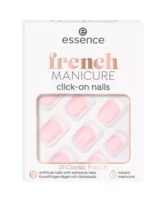 essence french MANICURE click-on nails 01