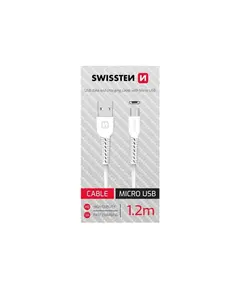 Kabëll telefoni Swissten DATA USB/MICRO USB 1.2M  71506010 White