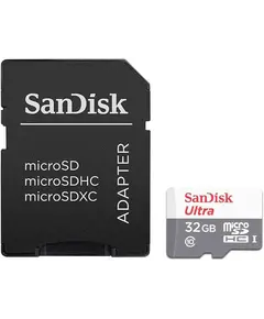 MicroUSB SanDisk SDHC 32GB, SD Adapter, Class 10