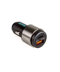 Adapter per makinë SPACER USB-A&C 38W / Black "