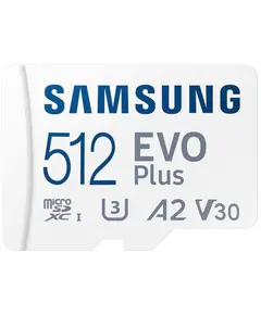 MicroUSB Samsung SDXC EVO Plus UHS-I U3 Class 10 512GB + Adapter