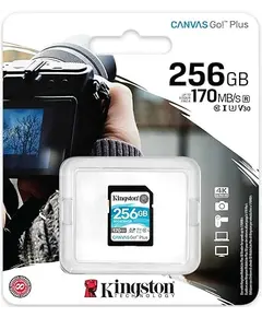 MicroUSB Kingston Canvas GO Plus, 256GB, UHS-I 10