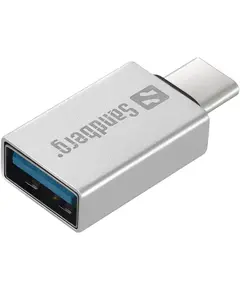 Adapter Sandberg,USB-C (ST) > USB-A (BU) /Silver