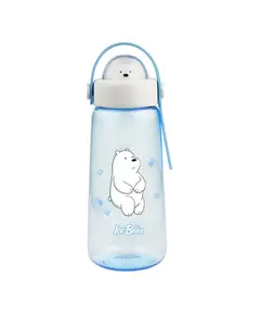 Shishe plastike We Bare Bears 600ml Ice Bear, Ngjyra: Bardhë