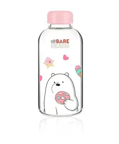 Shishe qelqi We Bare Bears 600ml Ice Bear, Ngjyra: Bardhë