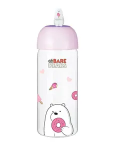 Shishe qelqi We Bare Bears 420ml IceBear, Ngjyra: Bardhë