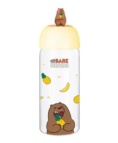 Shishe qelqi We Bare Bears 420ml Grizz, Ngjyra: Kafe