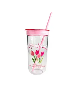 Gota plastike 600ml Tulip Garden Collection