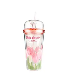 Gota plastike 480ml Tulip Garden Collection