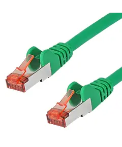 Kabëll Patchkabel CAT6a RJ45  SFTP PIMF  0,25m / Green