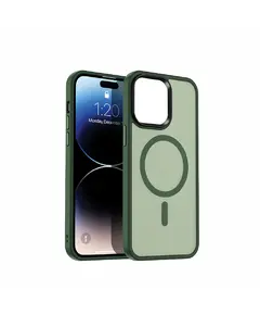 Case Magnetic iPhone 13 Pro Max Green, Ngjyra: Gjelbërt mbyllur