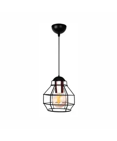 LT02-01 LAMBARIO-DOME-METAL-BLACK-1XE27-MAX40W-PENDANT LUMINAIRE