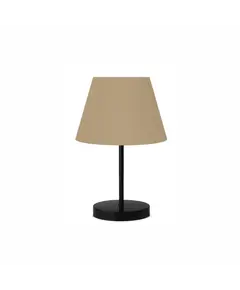 LT02-104 LAMBARIO-MILKY BROWN-FABRIC HEAD/METAL BODY/PLASTIC BASE-1XE27-MAX40W-PORTABLE LUMINAIRE