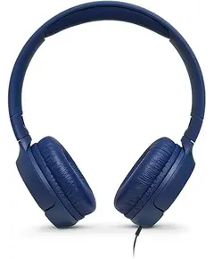 Dëgjuese JBL universal headphones ,Tune 500,1 button JBLT500BLU / Blue, Ngjyra: Kaltërt mbyllur