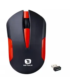 Maus SERIOUX DRAG300 WR RED USB / Black, Ngjyra: Kuqe