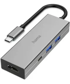 Konvertues Hama Multiport  4NË1, 2X USB 3.2, HDMI DHE USB-C (DATA), 200107