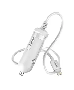 Adapter për makinë Hama Lightning, 5W 1A ,173862 / White