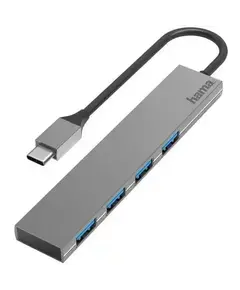 Konvertues Hama USB-C-HUB, 4 PORTE, USB 3.2 GEN1, 5 GBIT 200101