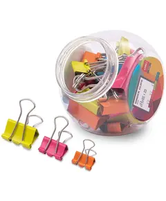 Binder Clips Me Ngjyra Deli  Set 1, 24 8560