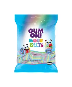 Gum On Sour Belts Rainbow 70gr /P16