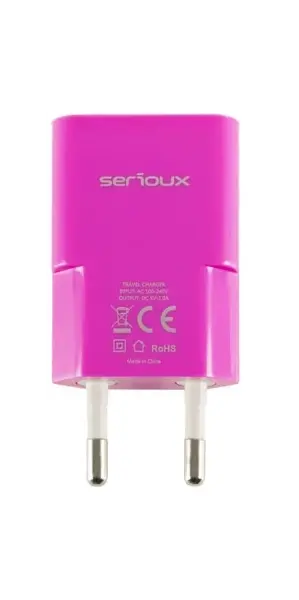 Adapter për prizë  Serioux / Pink, Ngjyra: Rozë