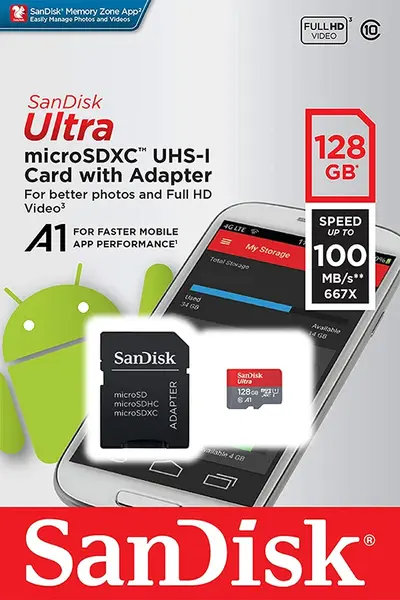 MicroUSB SANDISK 128GB SDXC MICRO SD