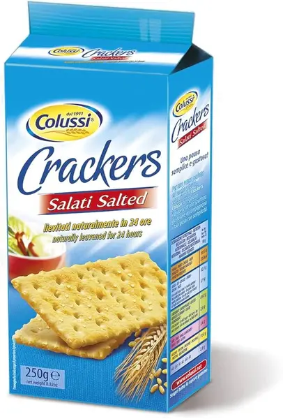 Cracker me kripë, COLUSSI, 250g/P20